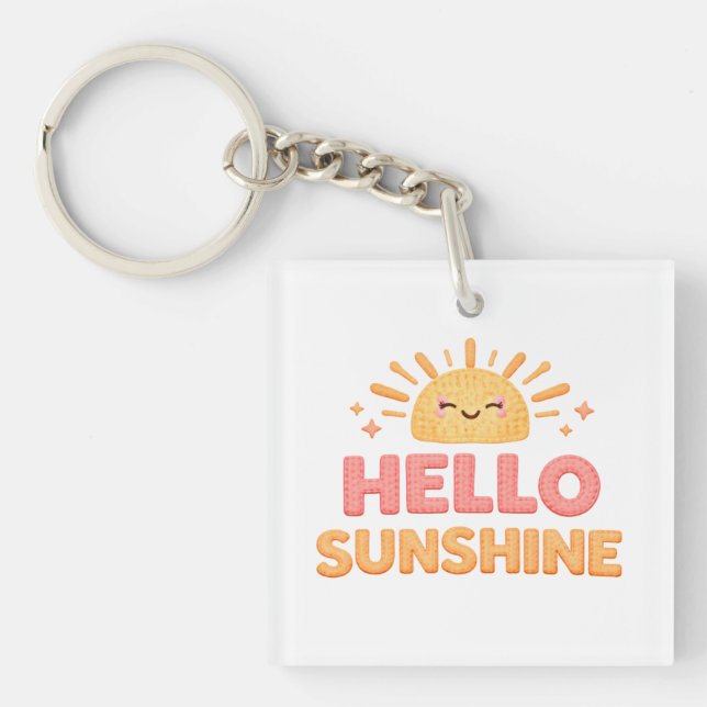 Hello Sunshin Key Ring (Front)