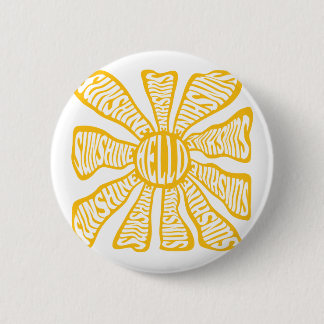 Hello sunshine 6 cm round badge