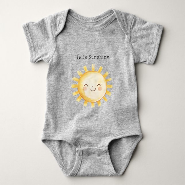 Hello Sunshine Baby Bodysuit (Front)