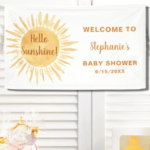 Hello Sunshine Baby Shower Banner