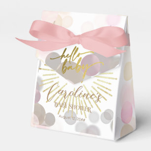 Hello Sunshine Boho Modern Happy Baby Girl Shower Favour Box