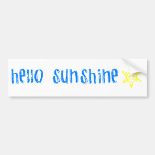 Hello Sunshine Bumper Sticker