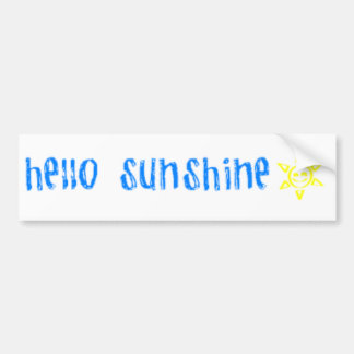 Hello Sunshine Bumper Sticker