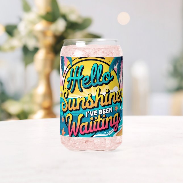 Hello Sunshine Can Glass (Insitu (Wedding))