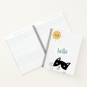 Hello Sunshine Cat Notebook