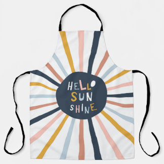Hello Sunshine: Colourful Childish Typography Apron