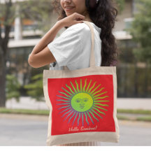 Hello Sunshine! Custom Tote Bag