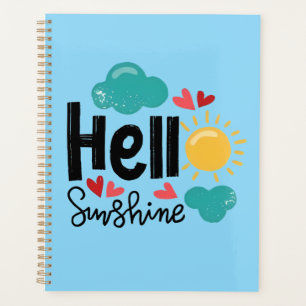 Hello sunshine cute blue  planner