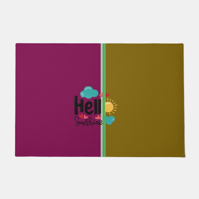 Hello sunshine  doormat (Front)