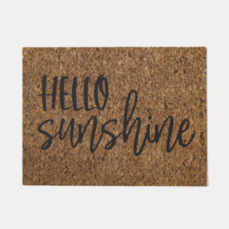 Hello Sunshine Faux Coir Summer Welcome Doormat