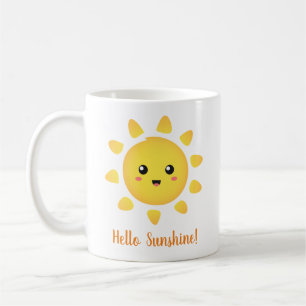 Hello Sunshine Happy Sun Positivity Coffee Mug