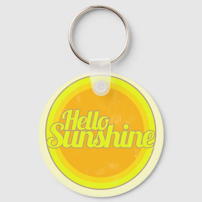 Hello Sunshine Key Ring (Front)