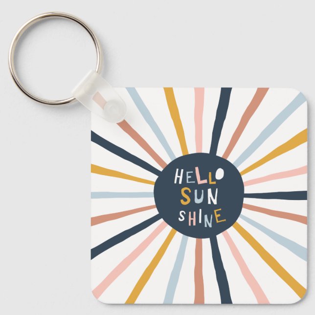 Hello Sunshine Key Ring (Front)