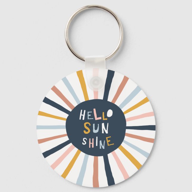 Hello Sunshine Key Ring (Front)
