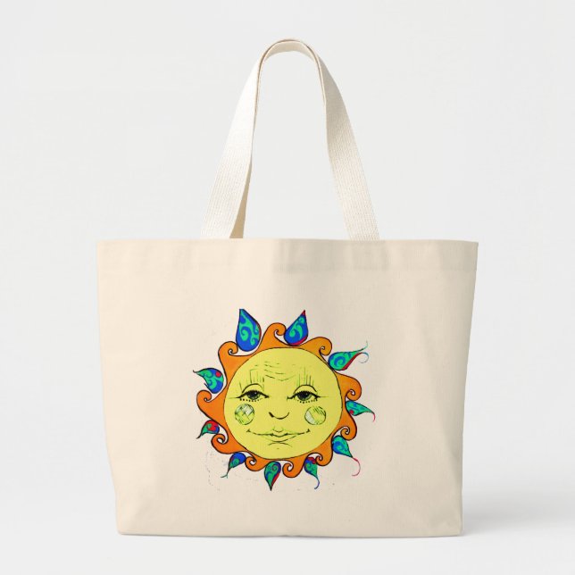 Hello Sunshine Large Tote Bag (Front)