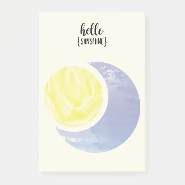 Hello Sunshine Post-it Notes (Front)