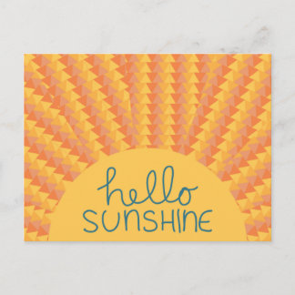 Hello Sunshine - Postard Postcard
