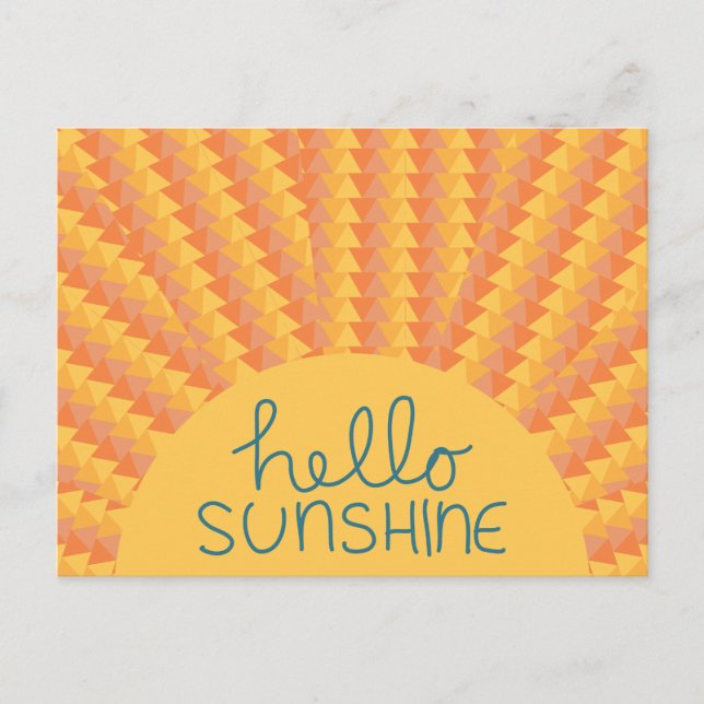 Hello Sunshine - Postard Postcard (Front)