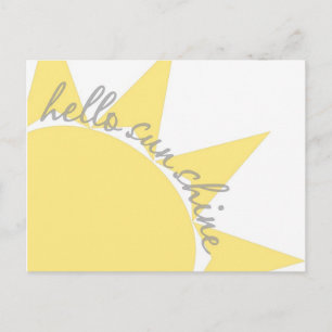 hello sunshine postcard