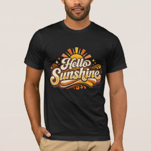 Hello Sunshine Retro Summer Vibes T-Shirt