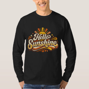 Hello Sunshine Retro Summer Vibes T-Shirt