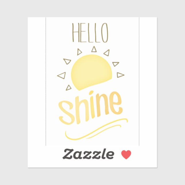 Hello sunshine sticker (Sheet)