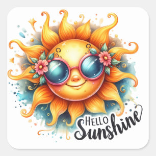 Hello Sunshine Summer Stickers