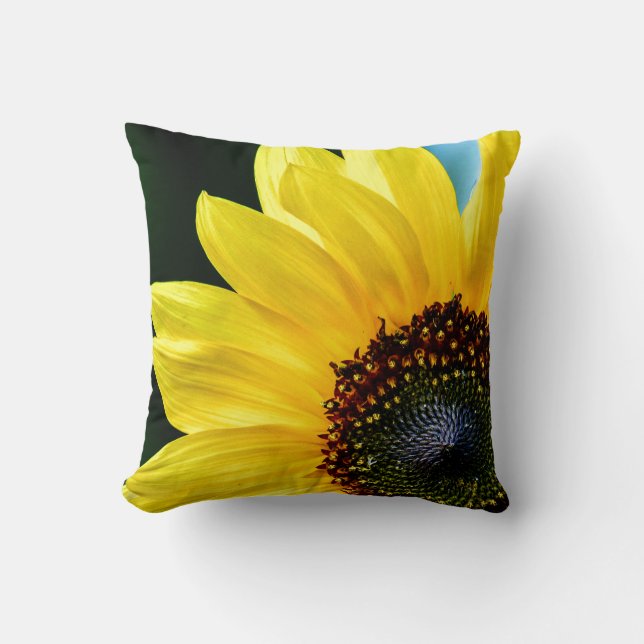 Hello Sunshine Sunflower Pillow (Front)