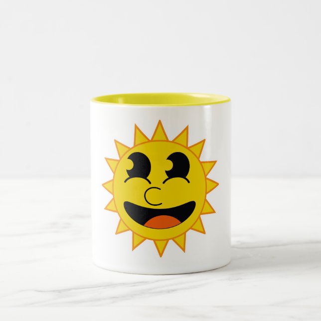 Hello Sunshine Two-Tone Coffee Mug (Center)