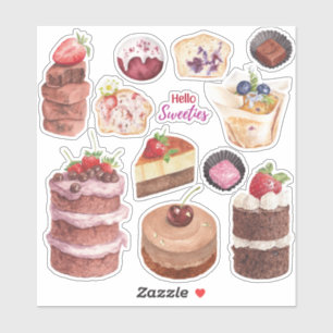 Hello Sweeties Baking Sticker