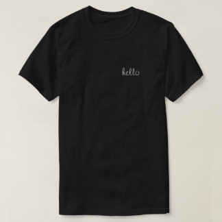 Hello T-shirt (black)
