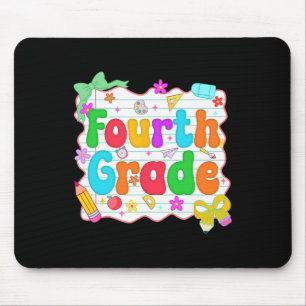Hello Team Fourth Grade Back To School Shirt Schoo Mouse Pad