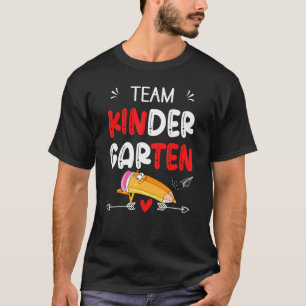 Hello Team Kindergarten Back To School Squad  Girl T-Shirt