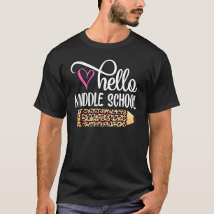 Hello Team Middle School Back To School Teacher Bo T-Shirt