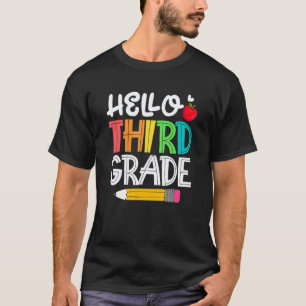 Hello Team Third Grade Crew Back to School Teacher T-Shirt