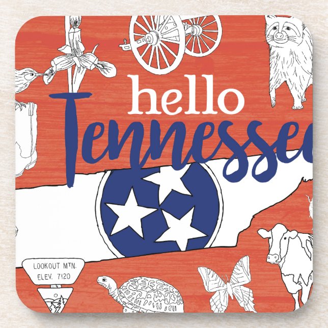 Hello Tennessee Coaster (Front)