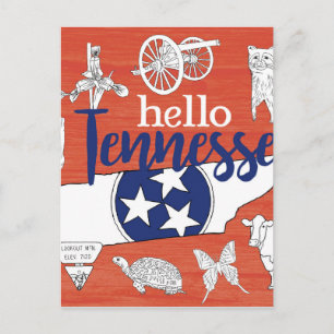 Hello Tennessee Postcard