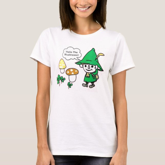 hello the mushroom T-Shirt (Front)