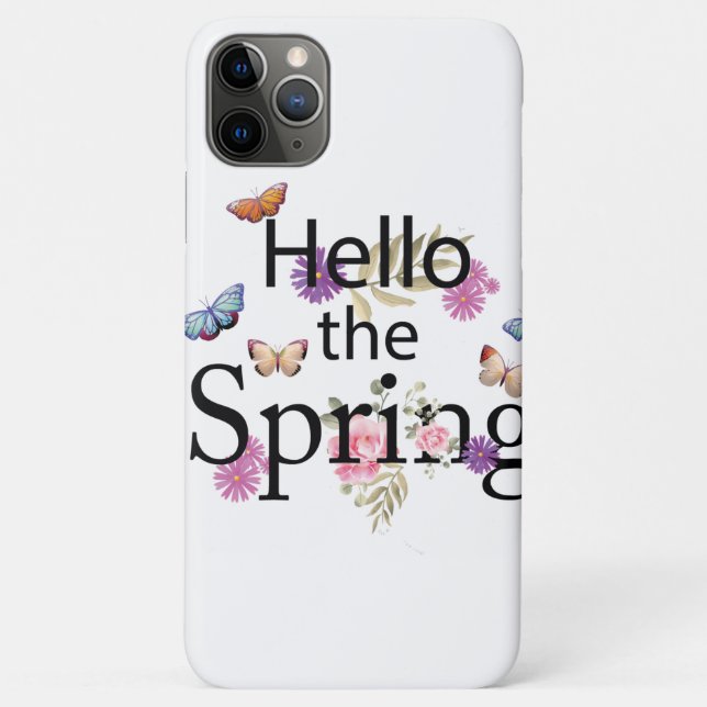 Hello The Spring Flower Case-Mate iPhone Case (Back)