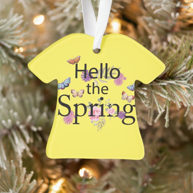 Hello The Spring Flower Ornament (Tree)