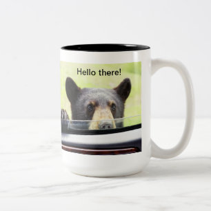 "Hello there!" Black Bear Mug