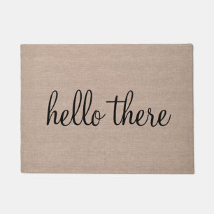 Hello there funny quote saying humour hipster doormat