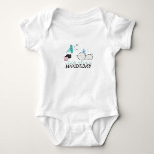"Hello There Handsome" Baby Jersey Bodysuit 0-24 M