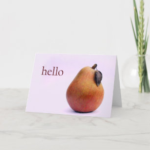 Hello There Pear Card