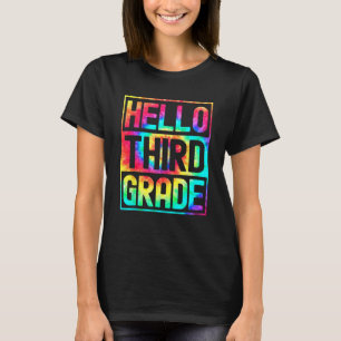 Hello Third Grade Back to School 3rd Grade Teacher T-Shirt