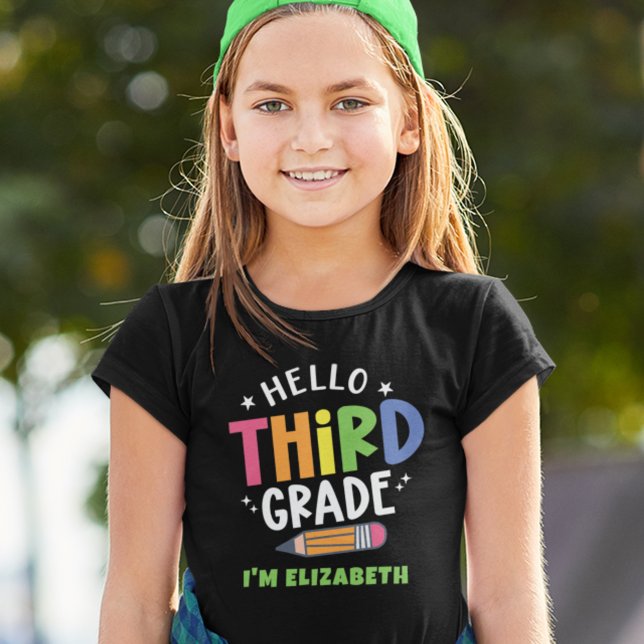 Hello third grade back to school T-Shirt (Creator Uploaded)