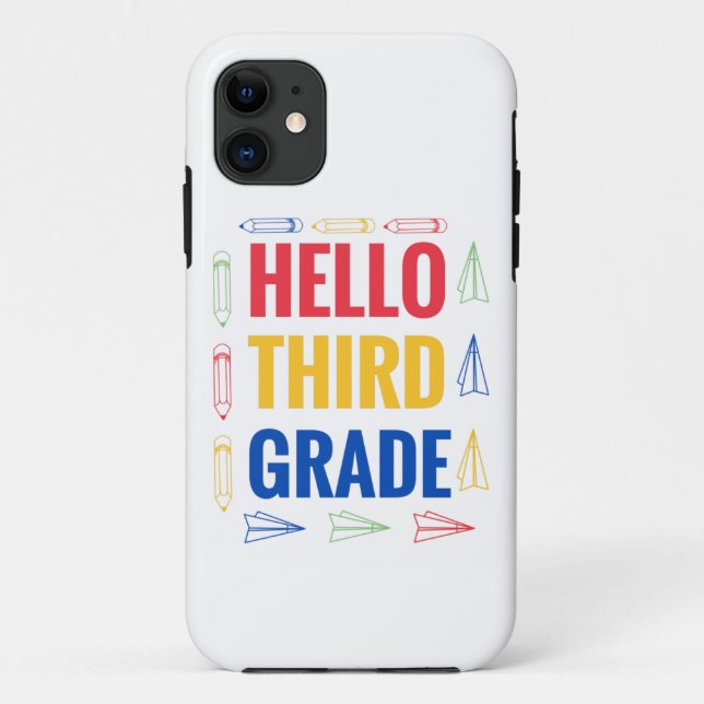 Hello Third Grade Case-Mate iPhone Case (Back)