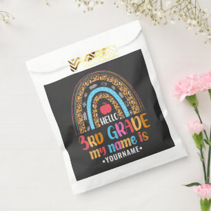 Hello Third Grade My Name is...Back to School Gift Favour Bag