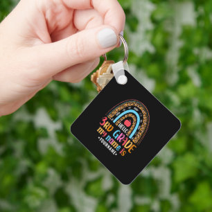 Hello Third Grade My Name is...Back to School Gift Key Ring
