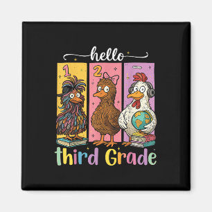 Hello Third Grade Shirt Magnet